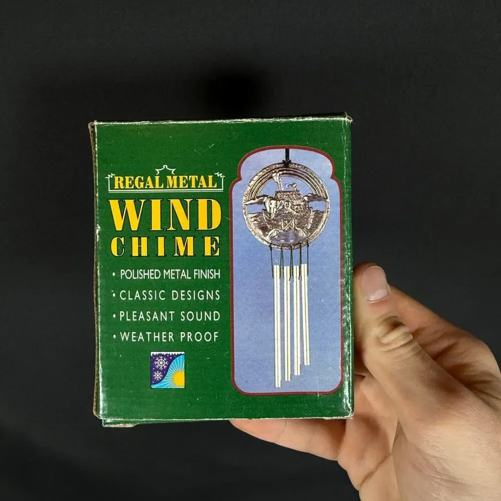 Regal Metal Wind Chime - Decorative Ship Design with Original Box